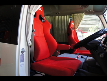 TOYOTA�@�R�[�X�^�[�@�h�A�����@�Ɂ@RECARO�i���J���j�@SR-7F�@KK100�@RED�@�A�[�����X�g�t���@�~���E�@����