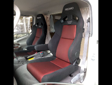 TOYOTA�@�J�����[�h�@KDY281���@�Ɂ@RECARO�i���J���j�@SR-7F�@GK100�@BK/RED�@�V���[�g�J�b�g���H�@���@SR-7F�@GK100�@BK/RED�@����