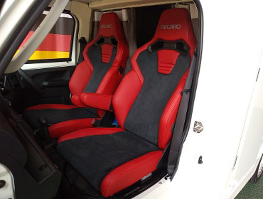 DAIHATSU�@�n�C�[�b�g�L�����s���O�J�[�@S510P�@�Ɂ@RECARO�i���J���j�@SR-C�@UT100H�@A/R�@RED�@�V�[�g�q�[�^�[�t���@�~���E�@����