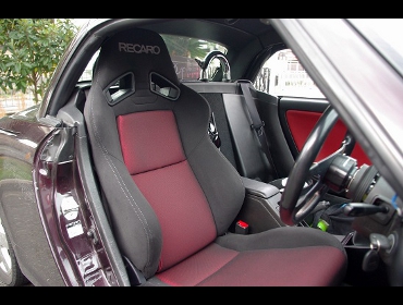 RECARO�i���J���V�[�g�j�@DAIHATSU�@�R�y���@L880K�Ƀ��J���@SR-7F SK100H�i�V�[�g�q�[�^�[�t���j BK/RED�@����