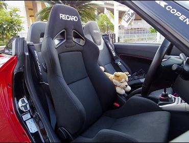 RECARO�i���J���V�[�g�j�@DAUHATSU�@�R�y�����[�u�@LA400K�Ƀ��J���@SR-7 KK100H�i�V�[�g�q�[�^�[�t���j�@BK�@����