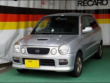 DAIHATSU�@�I�v�e�B�@L802�i1999�N�j�@�Ɂ@RECARO�i���J���j�@SR-7F�@GK100�@BK/SIL�@�A�[�����X�g�t���@����