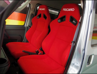 DAIHATSU�@�n�C�[�b�g�J�[�S�@S300�n�i2019�N�j�@�Ɂ@RECARO�i���J���j�@SR-7F�@KK100 RED�@�V�[�g�q�[�^�[�t���@�~���E�@����