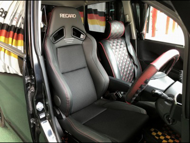 DAIHATSU�@���[�u�@L175S�i2012�N�j�@�Ɂ@RECARO�i���J���j�@SR-7F�@Lassic�@BK�@�A�[�����X�g�t���@����