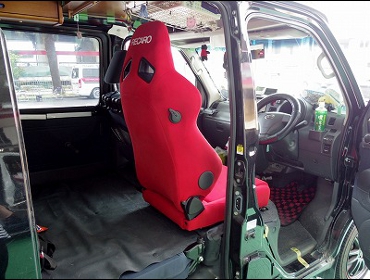 DAIHATSU�@�n�C�[�b�g�J�[�S�@S321V�i2013�N�j�@�Ɂ@RECARO�i���J���j�@SR-7F�@KK100�@RED�@A/R�@����