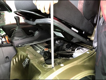 DAIHATSU�@�n�C�[�b�g�g���b�N�@S510P�i2014�N�j�@�Ɂ@RECARO�i���J���j�@SR-7F�@GU100�@�u���E���@�~���E�@����