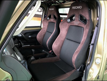 DAIHATSU�@�n�C�[�b�g�g���b�N�@S510P�i2014�N�j�@�Ɂ@RECARO�i���J���j�@SR-7F�@GU100�@�u���E���@�~���E�@����