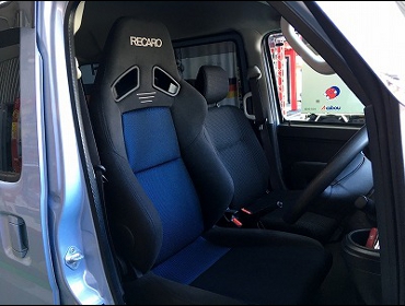 DAIHATSU�@�n�C�[�b�g�@S331V�i2018�N5���j�@�Ɂ@RECARO�i���J���j�@SR-7F�@GK100�@BK/�u���[�@A/R�@����