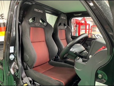 DAIHATSU�@�n�C�[�b�g�g���b�N�@S500P�@�Ɂ@RECARO�i���J���j�@SR-7F�@GK100�@BK/RED�@�~���E�@����