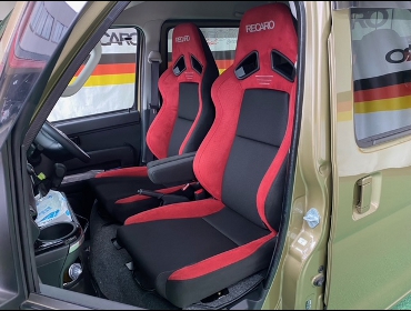 DAIHATSU�@�n�C�[�b�g�f�b�L�o���@S321W�@�Ɂ@RECARO�i���J���j�@SR-7F�@GU100H�@RED�@�A�[�����X�g�t���@�V�[�g�q�[�^�[�t���@���@SR-7F�@GU100�@RED�@�A�[�����X�g�t���@����
