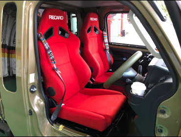 DAIHATSU�@�n�C�[�b�g�W�����{�@S510�i2021�N�j�@�Ɂ@RECARO�i���J���j�@SR-7F�@KK100�@RED�@�~���E�@����