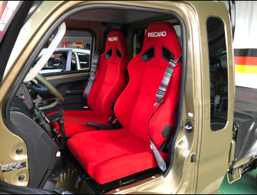 DAIHATSU�@�n�C�[�b�g�W�����{�@S510�i2021�N�j�@�Ɂ@RECARO�i���J���j�@SR-7F�@KK100�@RED�@�~���E�@����