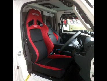 DAIHATSU�@�n�C�[�b�g�L�����s���O�J�[�@S500�i1992�N�j�@�Ɂ@RECARO�i���J���j�@SR-7F�@GU100H�@RED�@�V�[�g�q�[�^�[�t���@����