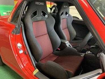 DAIHATSU�@�R�y���@L880K�@�Ɂ@RECARO�i���J���j�@SR-7�@GK100�@BK/RED �V�[�g�q�[�^�[�t���@���@SR-7F�@GK100�@BK/RED �V�[�g�q�[�^�[�t���@����