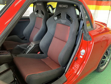 DAIHATSU�@�R�y���@L880K�@�Ɂ@RECARO�i���J���j�@SR-7�@GK100�@BK/RED �V�[�g�q�[�^�[�t���@���@SR-7F�@GK100�@BK/RED �V�[�g�q�[�^�[�t���@����