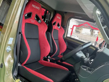 DAIHATSU�@�n�C�[�b�g�W�����{�@S510P�i2021�N�j�@�Ɂ@RECARO�i���J���j�@SR-7F�@GU100�@RED�@A/R�^�C�v�@�~���E�@����