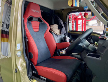 DAIHATSU�@�n�C�[�b�g�W�����{�@3BD-S510O�i2023�N�j�@�Ɂ@RECARO�i���J���j�@SR-C�@UT100�@RED�@����