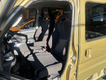 DAIHATSU�@�n�C�[�b�g�f�b�L�o���@S321W�i2019�N�j�@�Ɂ@RECARO�i���J���j�@SR-C�@BK100�@A/R�@BK/SIL�@�~���E�@����