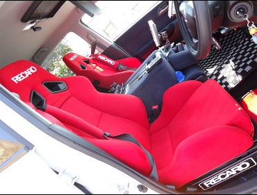RECARO�i���J���V�[�g�j�@HONDA�@�G�f�B�b�N�X��RECARO�i���J���j�@SR-7 KK100 RED�@�~2�r�@����