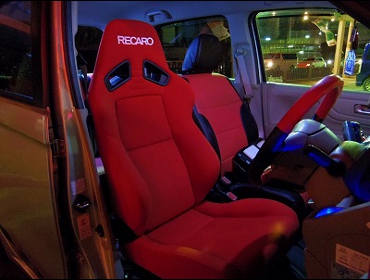 RECARO�i���J���V�[�g�j�@HONDA�@N-WGN�@JH1�Ƀ��J���@SR-7F�@KK100�@RED�@����