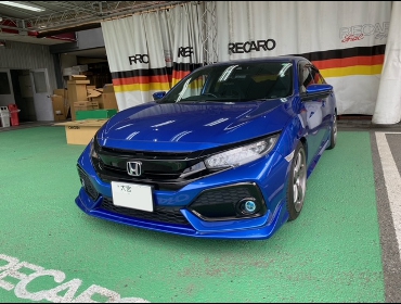 HONDA�@�V�r�b�N�@FK7�i2018�N�j�@�Ɂ@RECARO�i���J���j�@SR-7�@GK100�@BK/RED�@�V�[�g�q�[�^�[�t���@����