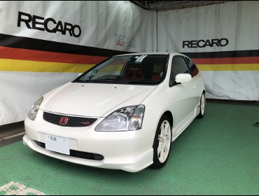 HONDA�@�V�r�b�N�@EP3�@�Ɂ@RECARO�i���J���j�@SR-7�@KK100�@RED�@�����@