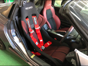 HONDA�@S660�@�Ɂ@RECARO�i���J���j�@TS-G�@GK�@BK/RED�@���@RECARO�~TRIAL�@4�_���V�[�g�x���g�@����