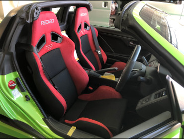 HONDA�@S660�@JW5�@�����V�[�g�q�[�^�[�t���ԁ@�Ɂ@RECARO�i���J���j�@SR-7�@GU100H�@RED�@�~���E�@����