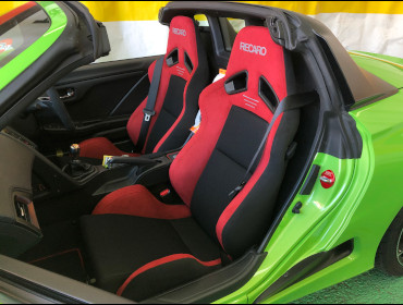 HONDA�@S660�@JW5�@�����V�[�g�q�[�^�[�t���ԁ@�Ɂ@RECARO�i���J���j�@SR-7�@GU100H�@RED�@�~���E�@����