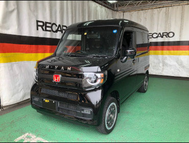 HONDA�@N-VAN�i2019�N�j�@�Ɂ@RECARO�i���J���j�@SR-7F�@GK100�@BK/BK�@�A�[�����X�g�t���@�~���E�@����