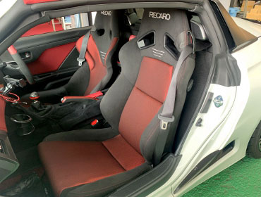 HONDA�@S660�@JW5�i2020�N�j�@�Ɂ@RECARO�i���J���j�@TS-G�@GK�@BK/RED�@�V�[�g�q�[�^�[�t���@���@SR-7F�@GK100�@BK/RED�@�V�[�g�q�[�^�[�t���@����
