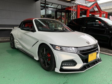 HONDA�@S660�@JW5�@�����V�[�g�q�[�^�[�t���ԁi2022�N�j�@�Ɂ@RECARO�i���J���j�@SR-7�@GU100H�@RED�@�V�[�g�q�[�^�[�t���@����