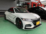 HONDA�@S660�@JW5�@�����V�[�g�q�[�^�[�t���ԁi2022�N�j�@�Ɂ@RECARO�i���J���j�@SR-7�@GU100H�@RED�@�V�[�g�q�[�^�[�t���@����