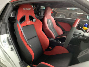 HONDA�@S660�@JW5�@�����V�[�g�q�[�^�[�t���ԁi2022�N�j�@�Ɂ@RECARO�i���J���j�@SR-7�@GU100H�@RED�@�V�[�g�q�[�^�[�t���@����