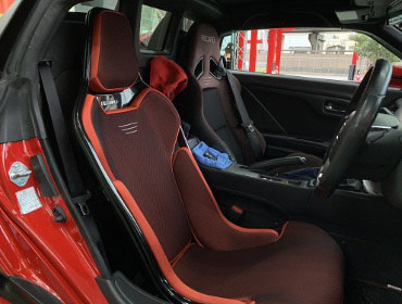 HONDA�@S660�A���t�@�@DBA-JW5�i2019�N�j�@�Ɂ@RECARO�i���J���j�@RCS�@BK�V�F��/RED���b�V���@�V�[�g�q�[�^�[�t���@���@SR-7�@GU100H�@�u���E���@�V�[�g�q�[�^�[�t���@����