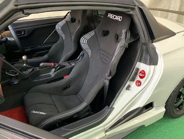HONDA�@S660�@JW5�i2016�N�j�@�Ɂ@RECARO�i���J���j�@RS-GS BK�@�~���E�@����