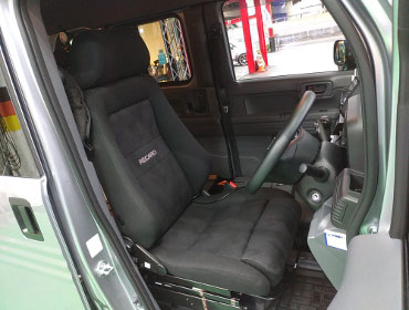 HONDA�@N-VAN�@JJ2(2022�N�j�@�Ɂ@RECARO�i���J���j�@�G���S���hMV�@BK�@���ʃV���[�g�J�b�g���H�@�V�[�g�q�[�^�[�t���@����