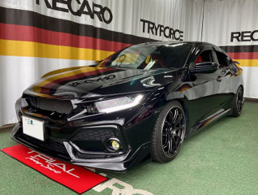 HONDA�@�V�r�b�N�@FK7�i2019�N�j�@�Ɂ@RECARO�i���J���j�@SR-S�@UT100H�@RED�@�V�[�g�q�[�^�[�t���@�~���E�@����