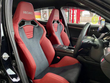 HONDA�@�V�r�b�N�@FK7�i2019�N�j�@�Ɂ@RECARO�i���J���j�@SR-S�@UT100H�@RED�@�V�[�g�q�[�^�[�t���@�~���E�@����