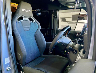 HONDA�@N-VAN�@JJ2�i2024�N�j�@�Ɂ@RECARO�i���J���j�@SR-C�@BK100H�@A/R�@BK/�u���[�@�V�[�g�q�[�^�[�t���@����
