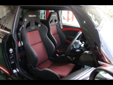 BMW�@Mini�@JCW�@R56�i2014�N�j�@�Ɂ@RECARO�i���J���j�@SR-7�@FK100�@BK/RED�@���@SR-7F�@GK100�@BK/RED�@����