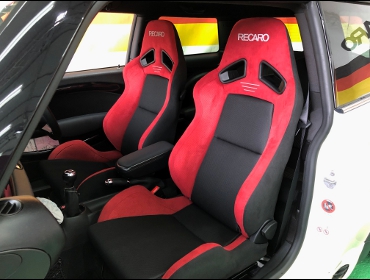 BMW�@MINI�@JCW�@R53�@�Ɂ@RECARO�i���J���j�@SR-7�@GU100H�@RED�@�V�[�g�q�[�^�[�t���@�~���E�@����