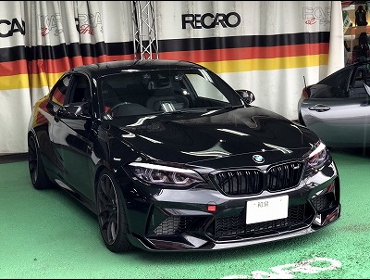BMW�@M2�@�R���y�e�B�V�����@CBA-2U30�@F87�i�i2019�N�j�@�Ɂ@RECARO�i���J���j�@RS-G�@�A���J���^�[���@�V�[�g�q�[�^�[�t���@����