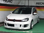 VW�@�S���t6�@GTI�i2012�N�j�@�Ɂ@RECARO�i���J���j�@RCS�@BK�V�F��/RED���b�V���@����