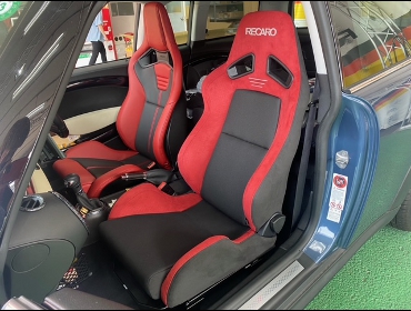 BMW�@MINI�N�[�p�[S�@�N���u�}���@R55�@�Ɂ@RECARO�i���J���j�@�X�|�[�c�X�^�[�@LL210H�@RED�@�V�[�g�q�[�^�[�t���@���@SR-7�@GU100H�@RED�@�V�[�g�q�[�^�[�t���@����