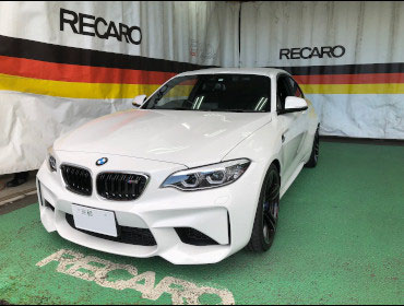 BMW�@M2�@F87�i2018�N�j�@�Ɂ@RECARO�i���J���j�@�N���X�X�|�[�c�X�^�[�@GK100H�@BK/�u���[�@�~���E�@����