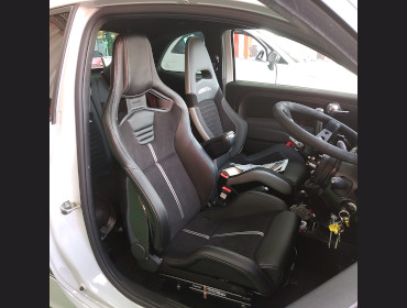 �A�o���g595�@�Ɂ@RECARO�i���J���j�@�X�|�[�c�X�^�[CL210H�@BK�@�J�[�{���o�b�N�V�F���@����