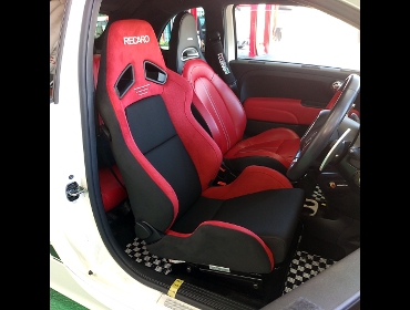 ABARTH595C�@�c�[���Y���@�Ɂ@RECARO�i���J���j�@SR-7�@GU100�@RED�@����