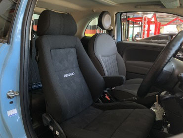 �t�B�A�b�g�@FIAT500�@ABA-31209�i2013�N�j�@�Ɂ@RECARO�i���J���j�@�G���S���hMV�@BK�@����