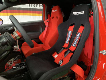 �A�o���g595�i2022�N�j�@�Ɂ@RECARO�i���J���j�@�|�[���|�W�V�����@���@SR-6�@KK100S�@RED�@����